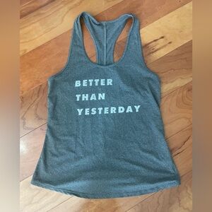 good hYOUman Grey Racerback Tank Top